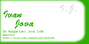 ivan jova business card