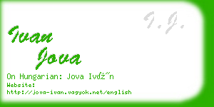 ivan jova business card